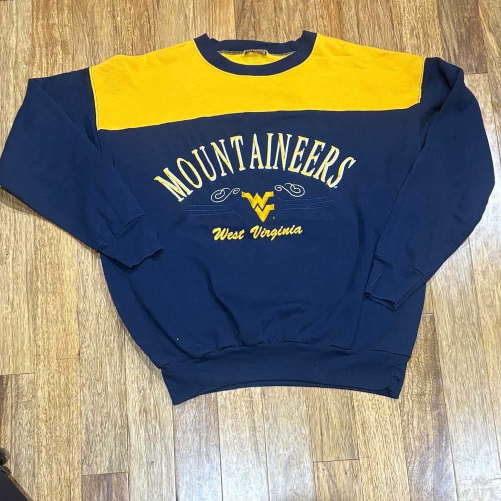 Vintage Mountaineers Navy & Gold Crewneck Sweatshirt